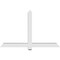 Ekena Millwork Eugene Architectural Grade PVC Gable Bracket, 60"W x 37 1/2"H x 4"D x 4"F, 15/12 Pitch GBP060X38X0404EUG00 - alternate 3